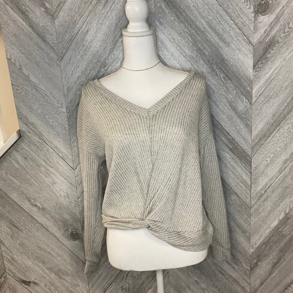 Gray sweater